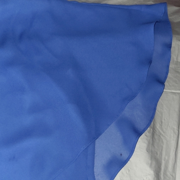 Draper’s & Damon’s Royal Blue Chiffon Skirt Set 16 Flowy A-Line Resort Wedding - Picture 11 of 15